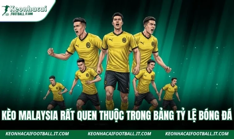 Kèo Malaysia rất quen thuộc trong bảng tỷ lệ bóng đá