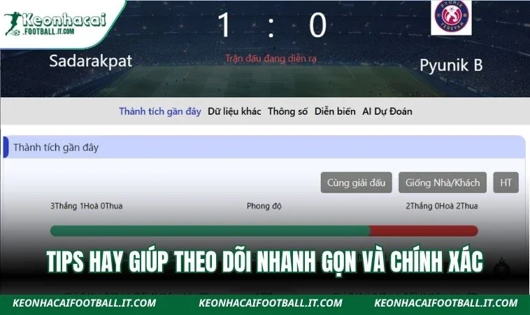 Tips hay giúp theo dõi nhanh gọn và chính xác